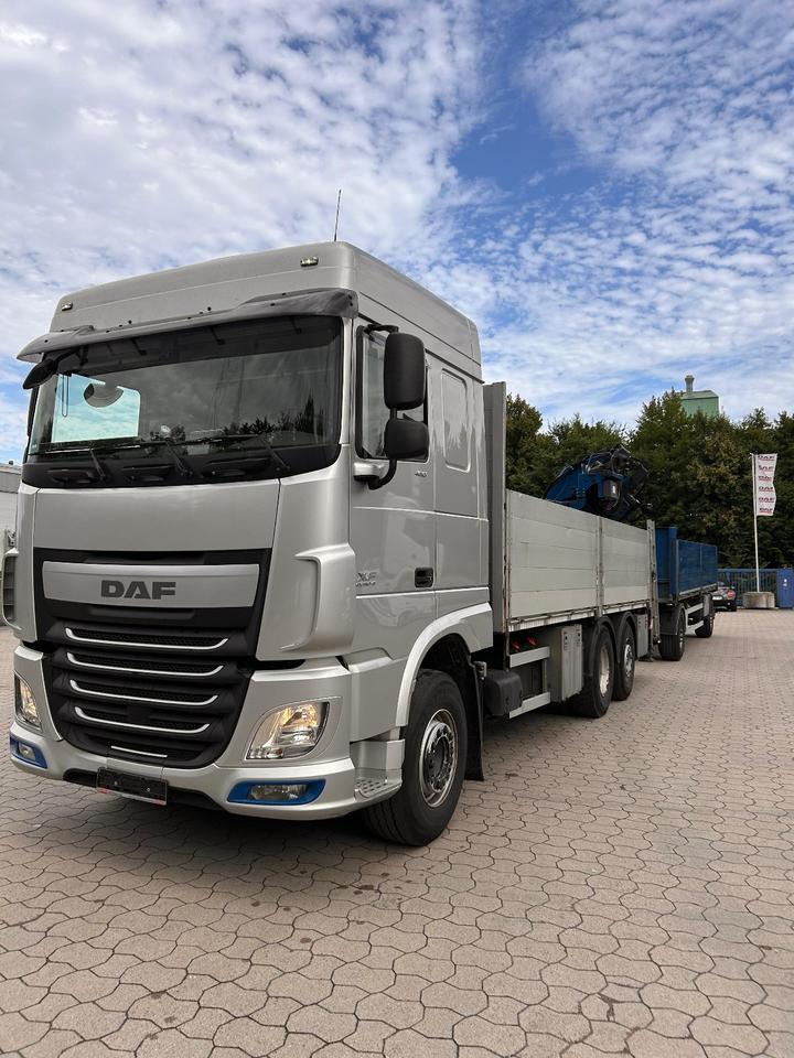 DAF DAF XF 460 FAN + MKG + 10mtr 2to + Lenkachse + EURO 6 - Tovornjak s kesonom, Tovornjak z dvigalom: slika 1 DAF DAF XF 460 FAN + MKG + 10mtr 2to + Lenkachse + EURO 6 - Tovornjak s kesonom, Tovornjak z dvigalom: slika 1