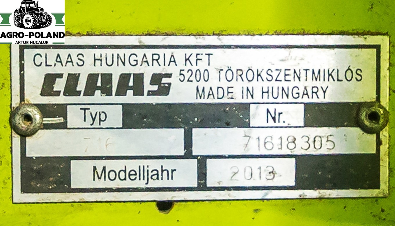 CLAAS VARIO 750 (NOWY MODEL)- 2013 ROK + WÓZEK + KOSY BOCZNE - Glava za kombajn: slika 5 CLAAS VARIO 750 (NOWY MODEL)- 2013 ROK + WÓZEK + KOSY BOCZNE - Glava za kombajn: slika 5