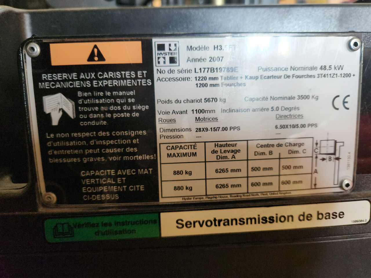 HYSTER H3.5FT - Diesel viličar: slika 2 HYSTER H3.5FT - Diesel viličar: slika 2