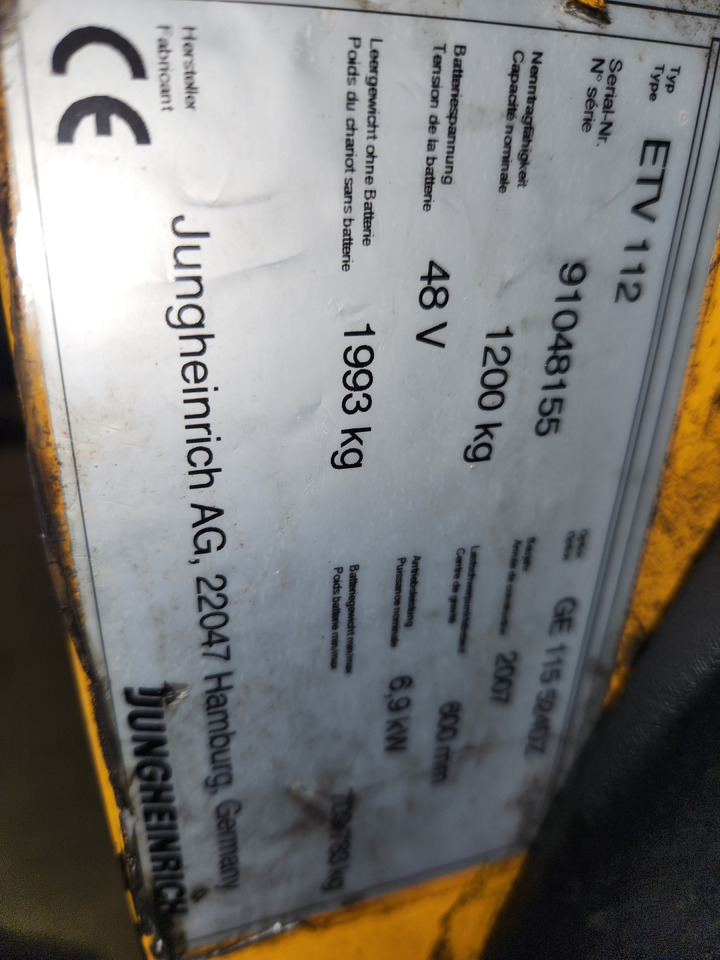 JUNGHEINRICH ETV112 - Bočni nakladalnik: slika 1 JUNGHEINRICH ETV112 - Bočni nakladalnik: slika 1