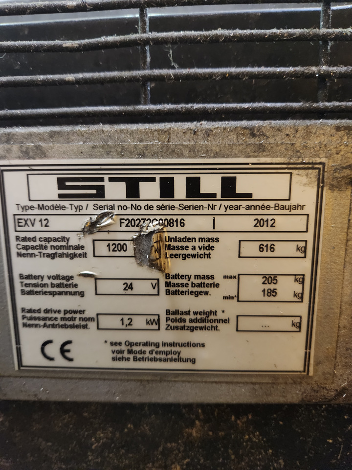 STILL EXV12 - Stroj za zlaganje: slika 4 STILL EXV12 - Stroj za zlaganje: slika 4