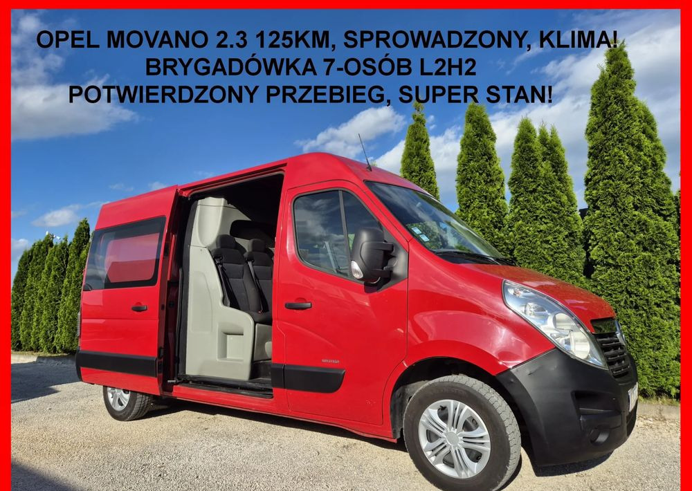 Opel Movano 2.3 125KM L2H2 Dubel Kabina - Dostavno vozilo z dvojno kabino: slika 1 Opel Movano 2.3 125KM L2H2 Dubel Kabina - Dostavno vozilo z dvojno kabino: slika 1