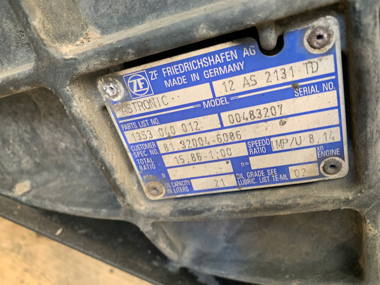 SKRZYNIA BIEGÓW AUTOMATYCZNA MAN TGX 12AS2131TD - Menjalnik za Tovornjak: slika 3 SKRZYNIA BIEGÓW AUTOMATYCZNA MAN TGX 12AS2131TD - Menjalnik za Tovornjak: slika 3