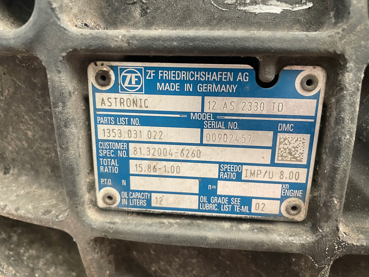 SKRZYNIA BIEGÓW MAN TGS TGX EURO 6 12AS2330TD - Menjalnik za Tovornjak: slika 5 SKRZYNIA BIEGÓW MAN TGS TGX EURO 6 12AS2330TD - Menjalnik za Tovornjak: slika 5