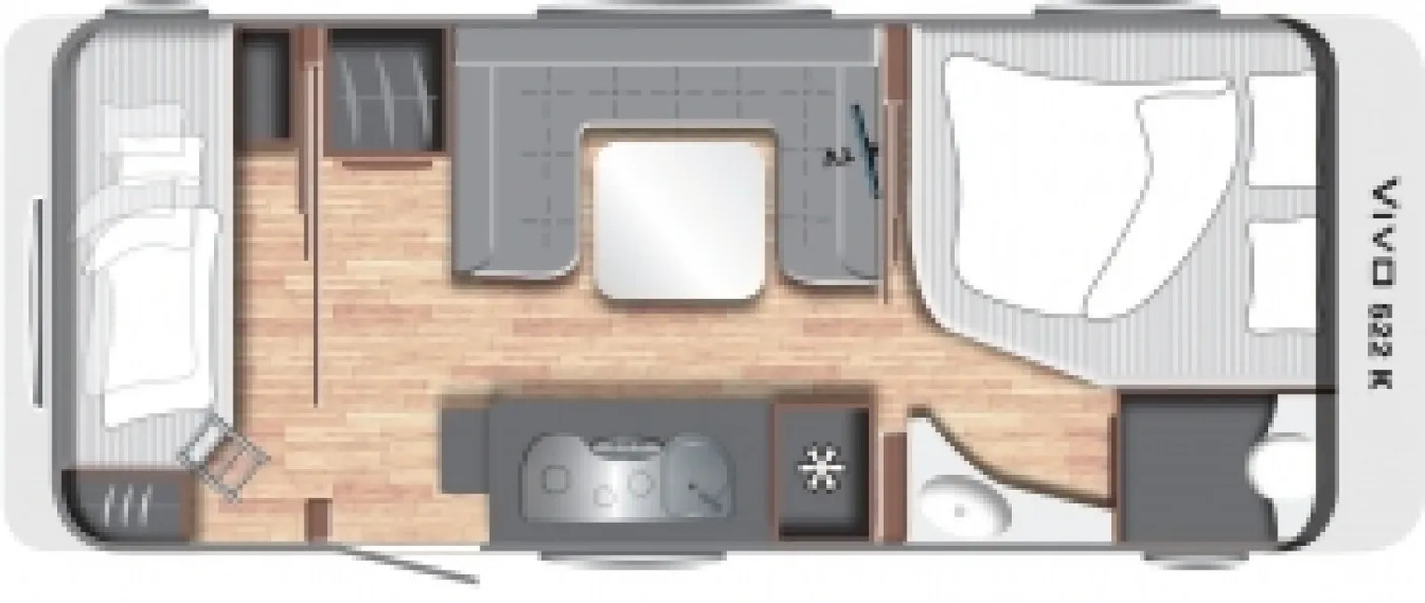 Wohnwagen LMC Vivo 522 K - Počitniška prikolica: slika 2 Wohnwagen LMC Vivo 522 K - Počitniška prikolica: slika 2