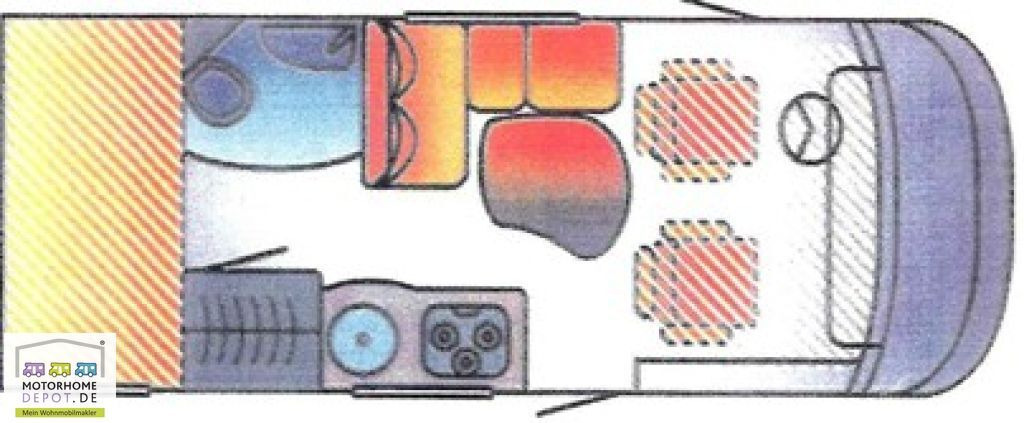 HYMER / ERIBA / HYMERCAR B-Klasse 504 Hubbett Solar Sog Markise - Integriran avtodom: slika 2 HYMER / ERIBA / HYMERCAR B-Klasse 504 Hubbett Solar Sog Markise - Integriran avtodom: slika 2