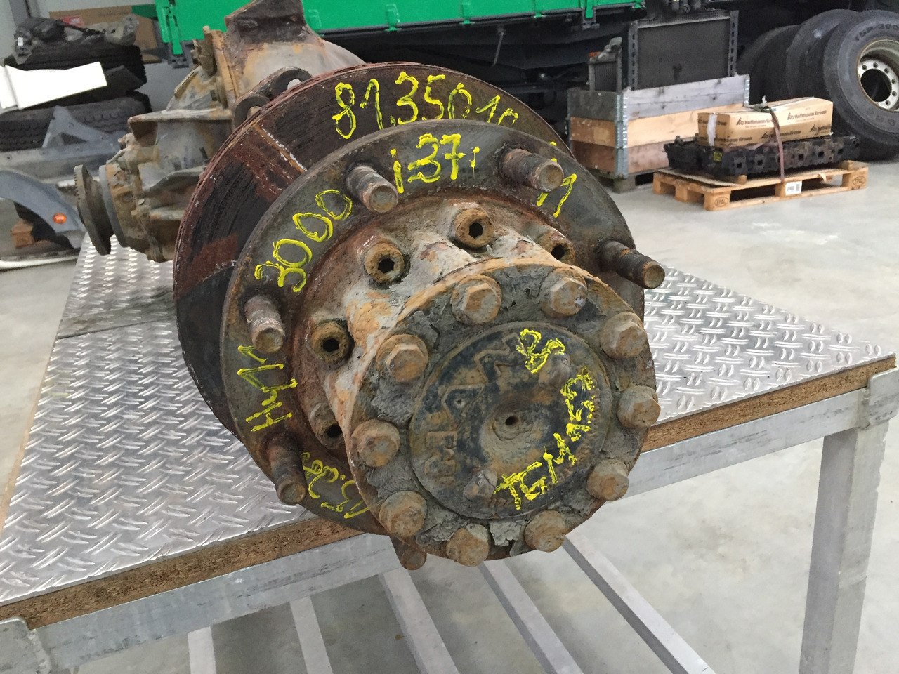 Zadnja os za Tovornjak Gebrauchte Hinterachse MAN TGM 15.280, Typ : HY 11 3000, Artikel - Nr. : 81.35010 - 6169: slika 11 Zadnja os za Tovornjak Gebrauchte Hinterachse MAN TGM 15.280, Typ : HY 11 3000, Artikel - Nr. : 81.35010 - 6169: slika 11