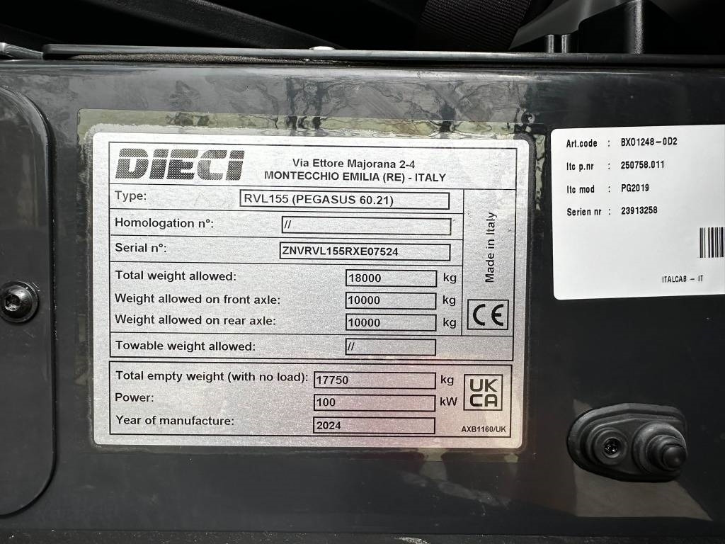 Dieci Pegasus 60.21 - Teleskopski viličar: slika 4 Dieci Pegasus 60.21 - Teleskopski viličar: slika 4