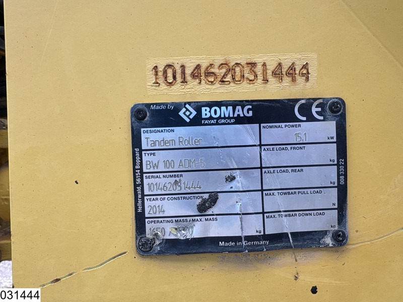 Bomag BW 100ADM-5 2207h, 15,1KW - Valjar: slika 5 Bomag BW 100ADM-5 2207h, 15,1KW - Valjar: slika 5