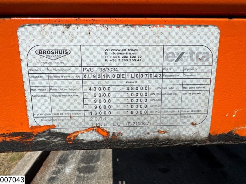 Broshuis open laadbak Extandable 21 Meter, 53750 kg - Polprikolica s kesonom: slika 5 Broshuis open laadbak Extandable 21 Meter, 53750 kg - Polprikolica s kesonom: slika 5