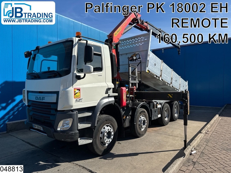 DAF CF 460 8x4, EURO 6, Palfinger, Retarder, Leaf suspension - Tovornjak prekucnik, Tovornjak z dvigalom: slika 1 DAF CF 460 8x4, EURO 6, Palfinger, Retarder, Leaf suspension - Tovornjak prekucnik, Tovornjak z dvigalom: slika 1