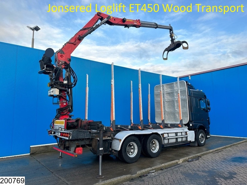 DAF XF 530 6x4, Wood transport, Retarder, Loglift ET450 - Tovornjak za prevoz lesa, Tovornjak z dvigalom: slika 2 DAF XF 530 6x4, Wood transport, Retarder, Loglift ET450 - Tovornjak za prevoz lesa, Tovornjak z dvigalom: slika 2