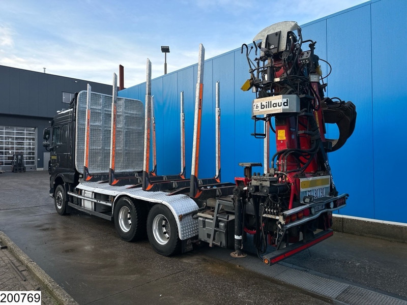 Tovornjak za prevoz lesa, Tovornjak z dvigalom DAF XF 530 6x4, Wood transport, Retarder, Loglift ET450: slika 16