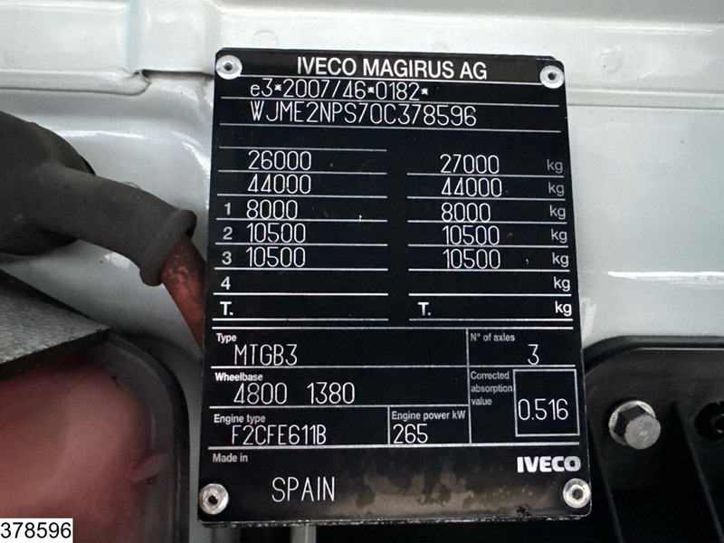 Tovornjak s kesonom, Tovornjak z dvigalom Iveco Trakker 360 6X4, EURO 6, Palfinger, Remote, Steel suspension: slika 7