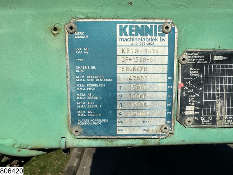 Kennis open laadbak 2x steering axle - Polprikolica s kesonom: slika 4 Kennis open laadbak 2x steering axle - Polprikolica s kesonom: slika 4