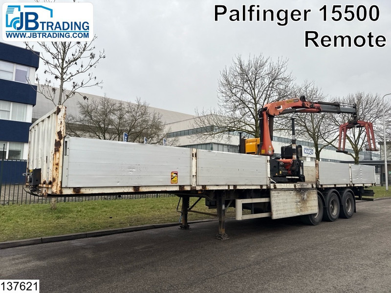 Lecitrailer open laadbak Palfinger PK15500, Remote - Polprikolica s kesonom: slika 1 Lecitrailer open laadbak Palfinger PK15500, Remote - Polprikolica s kesonom: slika 1