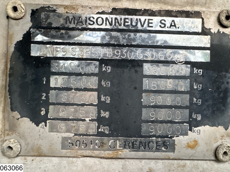 MAISONNEUVE Food 32.700 liter, 5 comp - Polprikolica cisterna: slika 4 MAISONNEUVE Food 32.700 liter, 5 comp - Polprikolica cisterna: slika 4