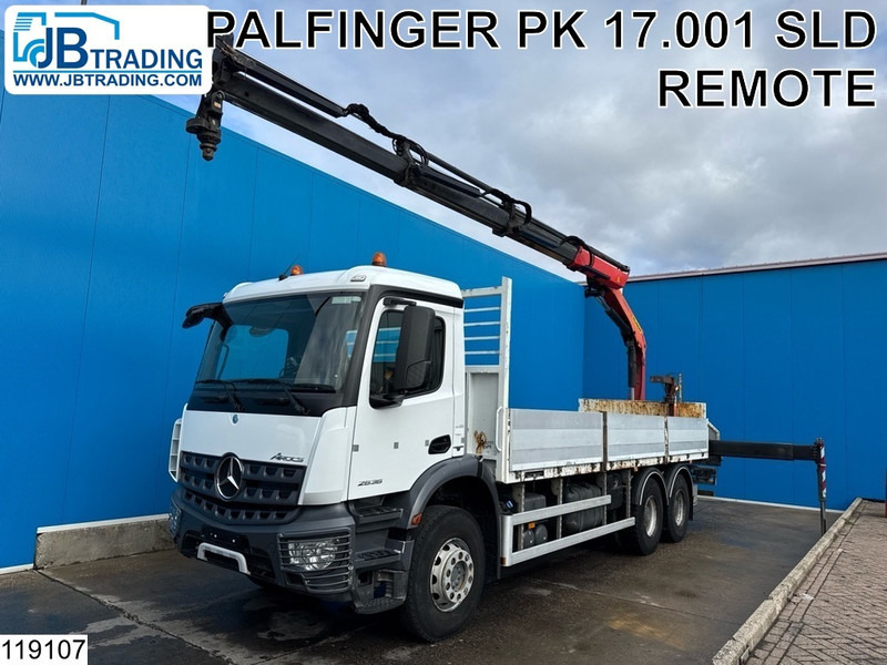Mercedes-Benz Arocs 2636 6x4, EURO 6, Palfinger, Leaf suspension - Tovornjak s kesonom, Tovornjak z dvigalom: slika 1 Mercedes-Benz Arocs 2636 6x4, EURO 6, Palfinger, Leaf suspension - Tovornjak s kesonom, Tovornjak z dvigalom: slika 1