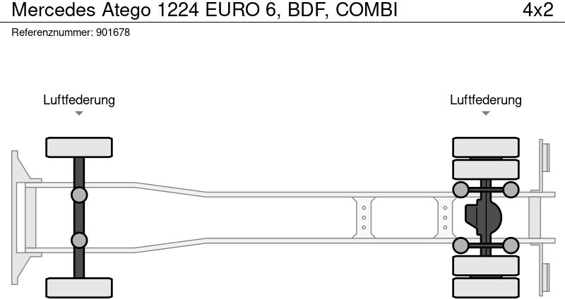 Kontejnerski tovornjak/ Tovornjak z zamenljivim tovoriščem Mercedes-Benz Atego 1224 EURO 6, BDF, COMBI: slika 17 Kontejnerski tovornjak/ Tovornjak z zamenljivim tovoriščem Mercedes-Benz Atego 1224 EURO 6, BDF, COMBI: slika 17