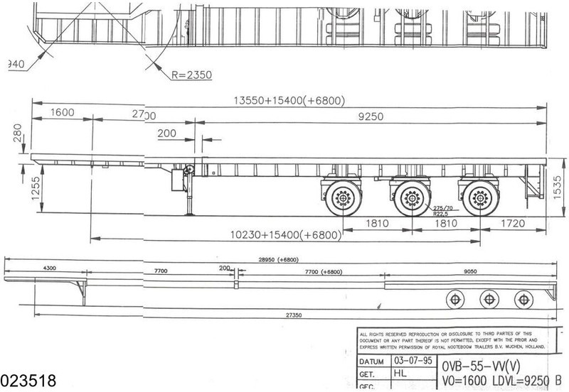 Nooteboom open laadbak 55000 KG, 28.95 m, 2 X Extandable - Polprikolica s kesonom: slika 2 Nooteboom open laadbak 55000 KG, 28.95 m, 2 X Extandable - Polprikolica s kesonom: slika 2