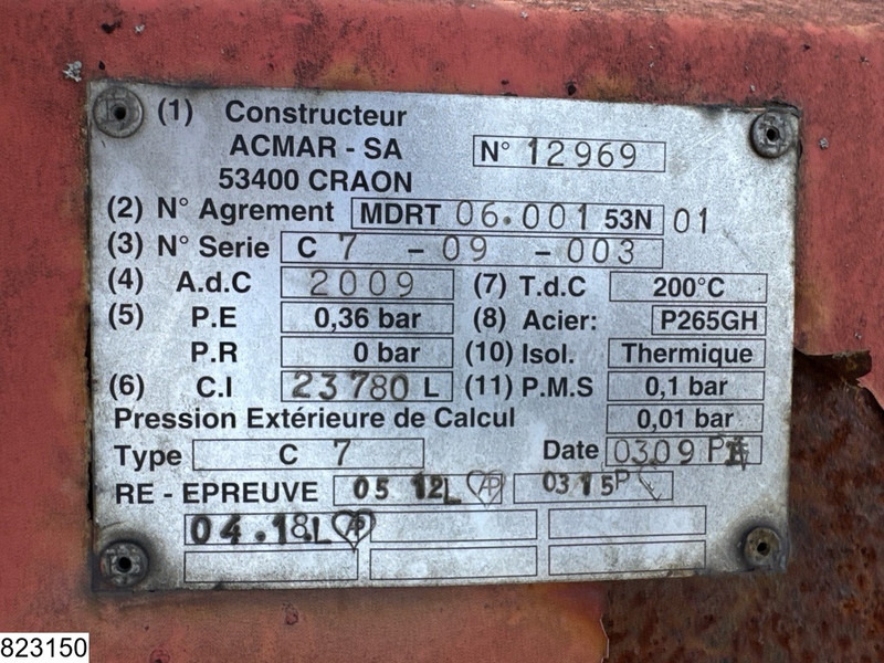 Samro Bitum 23780 Litres, 1 compartment - Polprikolica cisterna: slika 4 Samro Bitum 23780 Litres, 1 compartment - Polprikolica cisterna: slika 4