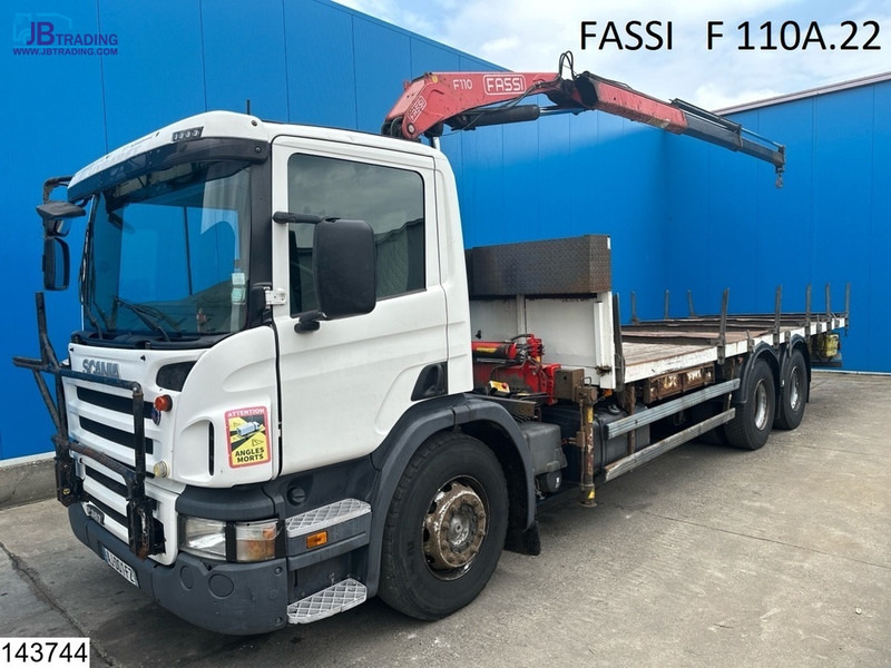 Tovornjak s kesonom, Tovornjak z dvigalom Scania P 380 6X2, Retarder, Fassi: slika 1