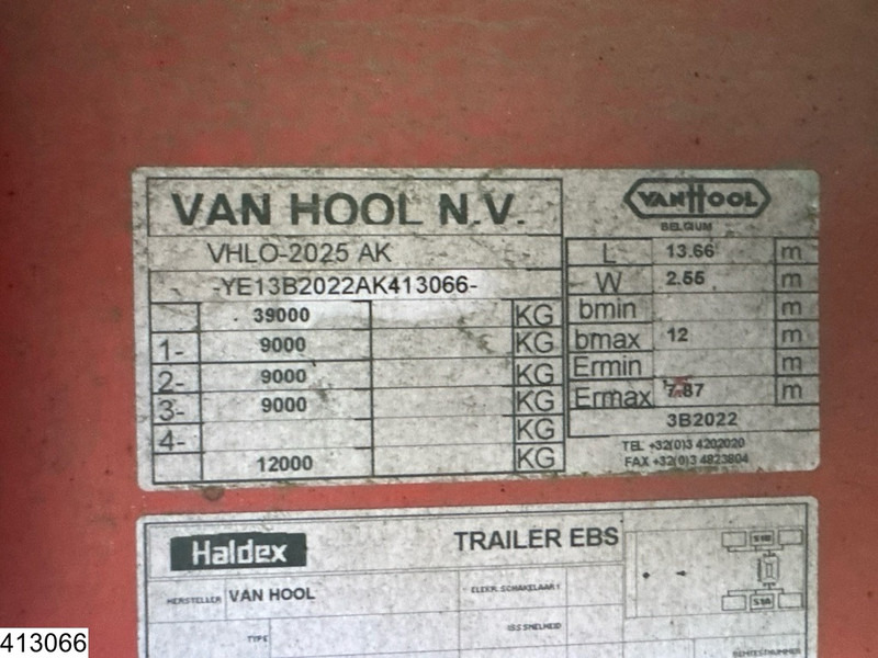 Van Hool open laadbak Twistlock - Polprikolica s kesonom: slika 4 Van Hool open laadbak Twistlock - Polprikolica s kesonom: slika 4