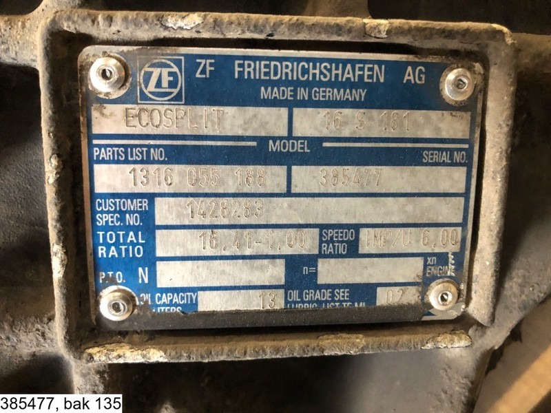 ZF ECOSPLIT 16 S 181 IT, Manual - Menjalnik: slika 3 ZF ECOSPLIT 16 S 181 IT, Manual - Menjalnik: slika 3