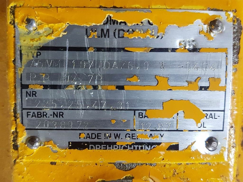 Ahlmann AZ9-Hydromatik A6VM107DA/60W-Drive motor/Fahrmotor - Hidravlika za Gradbeni stroj: slika 5 Ahlmann AZ9-Hydromatik A6VM107DA/60W-Drive motor/Fahrmotor - Hidravlika za Gradbeni stroj: slika 5