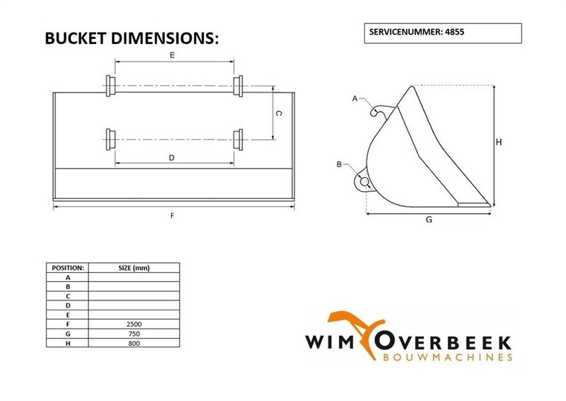 Beco 2,50 mtr - Ahlmann AZ 150 - Skeleton bucket - Žlica: slika 5 Beco 2,50 mtr - Ahlmann AZ 150 - Skeleton bucket - Žlica: slika 5