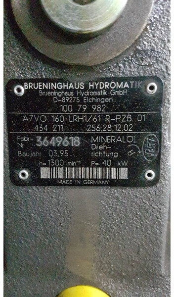 Brueninghaus Hydromatik A7VO160LRH1/61R - Load sensing pump - Hidravlika: slika 4 Brueninghaus Hydromatik A7VO160LRH1/61R - Load sensing pump - Hidravlika: slika 4