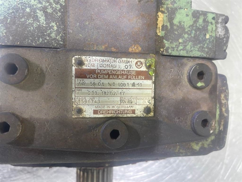 Hydromatik A4V56DA1.0L001A10-233.19.02.17-Drive pump/Rijpomp - Hidravlika za Gradbeni stroj: slika 5 Hydromatik A4V56DA1.0L001A10-233.19.02.17-Drive pump/Rijpomp - Hidravlika za Gradbeni stroj: slika 5