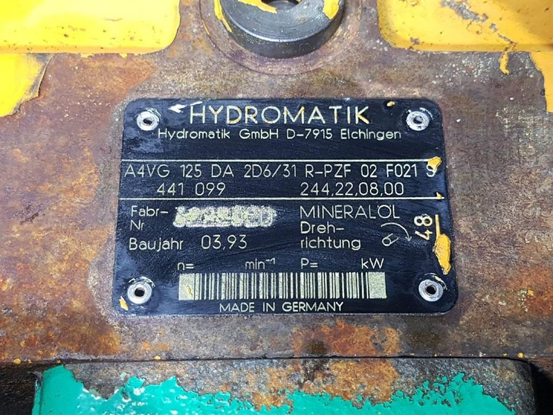 Hydromatik A4VG125DA2D6/31R-Drive pump/Fahrpumpe/Rijpomp - Hidravlika: slika 4 Hydromatik A4VG125DA2D6/31R-Drive pump/Fahrpumpe/Rijpomp - Hidravlika: slika 4