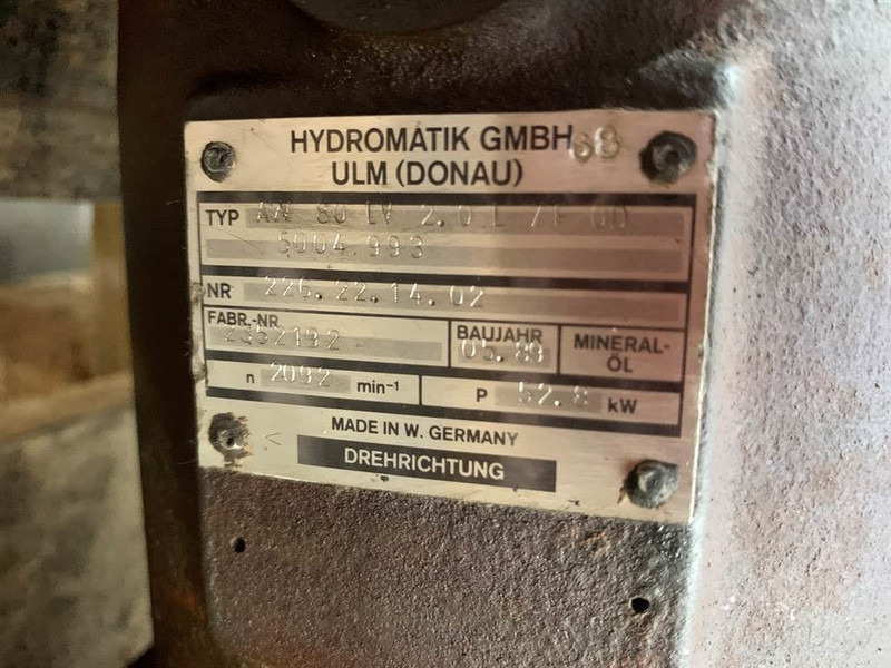 Hydromatik A7V80LV20LZF0D - Liebherr L 541 - Drive pump - Hidravlika: slika 2 Hydromatik A7V80LV20LZF0D - Liebherr L 541 - Drive pump - Hidravlika: slika 2