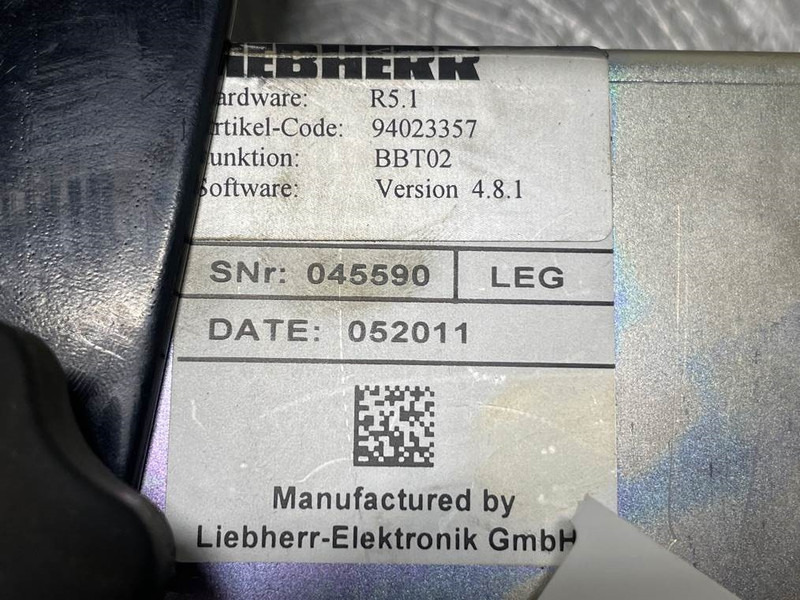Liebherr A934C-94023357-BBT02-R5.1-Display unit/Dashboard - Električni sistem za Gradbeni stroj: slika 5 Liebherr A934C-94023357-BBT02-R5.1-Display unit/Dashboard - Električni sistem za Gradbeni stroj: slika 5