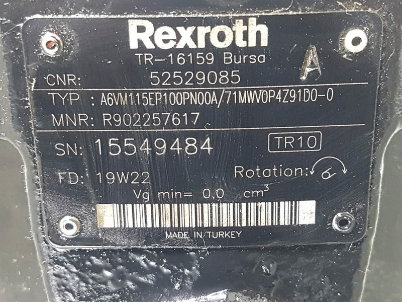 Manitou MLT630/730-Rexroth A6VM115EP100PN00A-Drive motor - Hidravlika za Gradbeni stroj: slika 4 Manitou MLT630/730-Rexroth A6VM115EP100PN00A-Drive motor - Hidravlika za Gradbeni stroj: slika 4