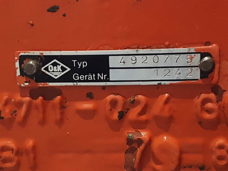 O & K L15B - 4920775 - Axle/Achse/As - Os in deli za Gradbeni stroj: slika 5 O & K L15B - 4920775 - Axle/Achse/As - Os in deli za Gradbeni stroj: slika 5