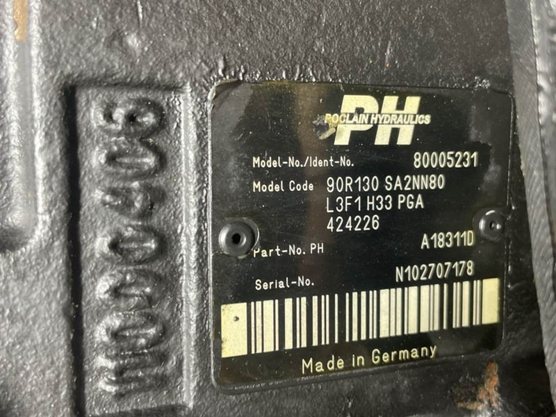 Poclain -Sauer Danfoss 90R130SA2NN80-Drive pump/Fahrpumpe - Hidravlika za Gradbeni stroj: slika 4 Poclain -Sauer Danfoss 90R130SA2NN80-Drive pump/Fahrpumpe - Hidravlika za Gradbeni stroj: slika 4