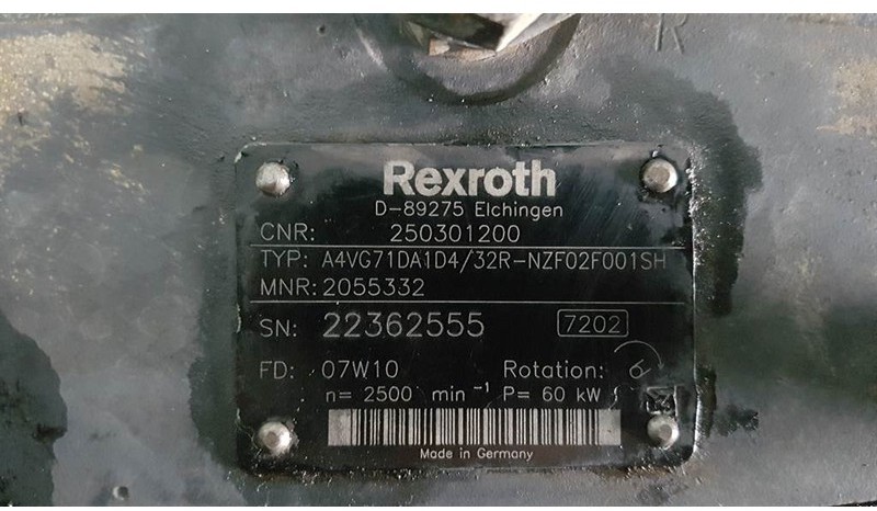 Rexroth A4VG71DA1D4/32R - Drive pump/Fahrpumpe/Rijpomp - Hidravlika: slika 3 Rexroth A4VG71DA1D4/32R - Drive pump/Fahrpumpe/Rijpomp - Hidravlika: slika 3