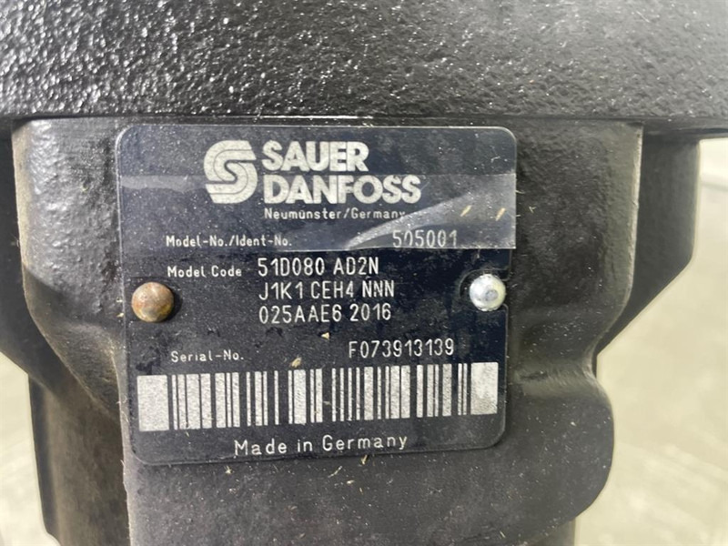 Sauer Danfoss 51D080AD2N-Drive motor/Fahrmotor/Rijmotor - Hidravlika za Gradbeni stroj: slika 4 Sauer Danfoss 51D080AD2N-Drive motor/Fahrmotor/Rijmotor - Hidravlika za Gradbeni stroj: slika 4