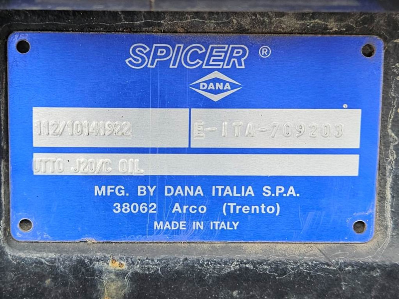 Os in deli za Gradbeni stroj Spicer Dana 112/10141922 - Axle/Achse/As: slika 6