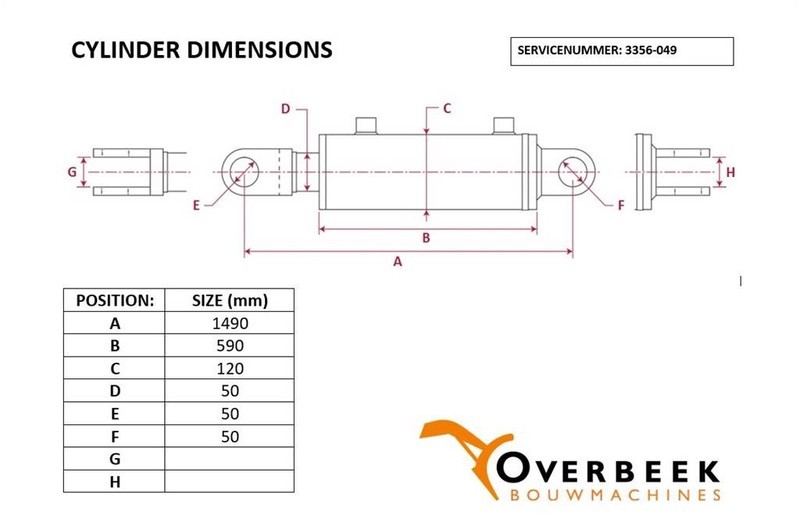 - Tilt cylinder/Kippzylinder/Nijgcilinder - Hidravlika: slika 4 - Tilt cylinder/Kippzylinder/Nijgcilinder - Hidravlika: slika 4