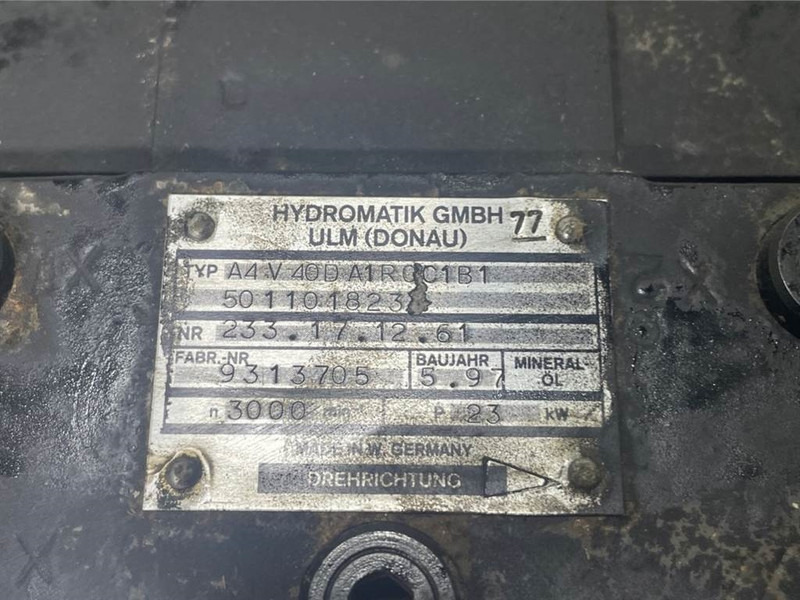 WACKER NEUSON 5011018233/1000192758-Hydromatik A4V40-Drive pump - Hidravlika za Gradbeni stroj: slika 4 WACKER NEUSON 5011018233/1000192758-Hydromatik A4V40-Drive pump - Hidravlika za Gradbeni stroj: slika 4