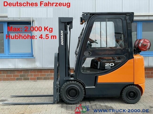 Doosan G20SC-5 Hubhöhe 4.5 m 2000 Kg 4505 h Neue Reifen - Plinski viličar: slika 1 Doosan G20SC-5 Hubhöhe 4.5 m 2000 Kg 4505 h Neue Reifen - Plinski viličar: slika 1