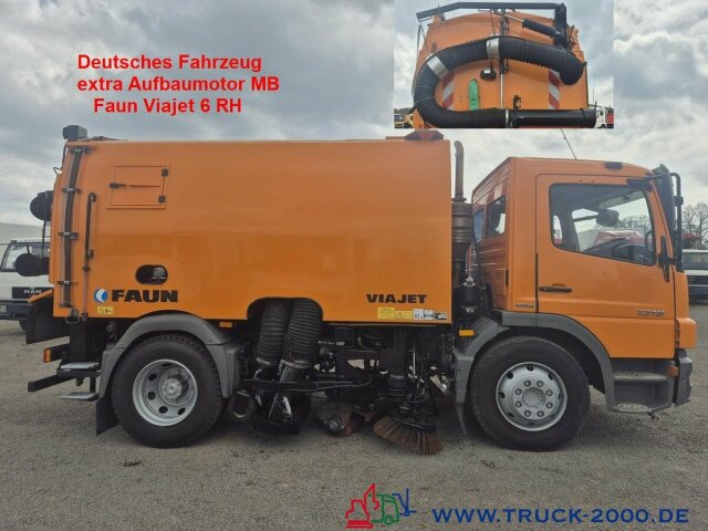 Mercedes-Benz 1518 Faun Viajet 6RH sep.Aufbaumotor Hecksauger - Vozilo za pometanje: slika 1 Mercedes-Benz 1518 Faun Viajet 6RH sep.Aufbaumotor Hecksauger - Vozilo za pometanje: slika 1