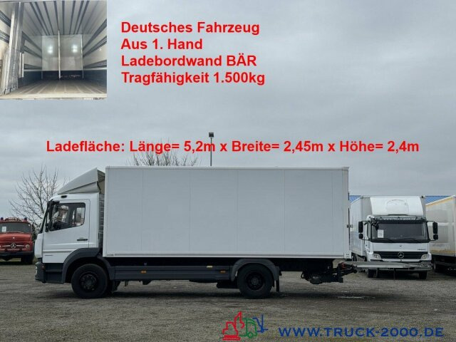 Mercedes-Benz Atego 1524 Koffer LBW BÄR 1.500 kg Kamera Klima - Tovornjak zabojnik: slika 1 Mercedes-Benz Atego 1524 Koffer LBW BÄR 1.500 kg Kamera Klima - Tovornjak zabojnik: slika 1