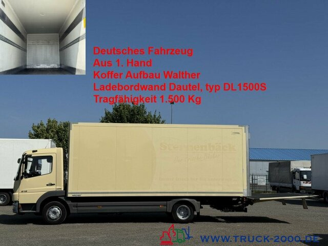 Mercedes-Benz Atego 818 Koffer Ladebordwand Dautel 1.500 Kg - Dostavno vozilo z zabojnikom: slika 1 Mercedes-Benz Atego 818 Koffer Ladebordwand Dautel 1.500 Kg - Dostavno vozilo z zabojnikom: slika 1