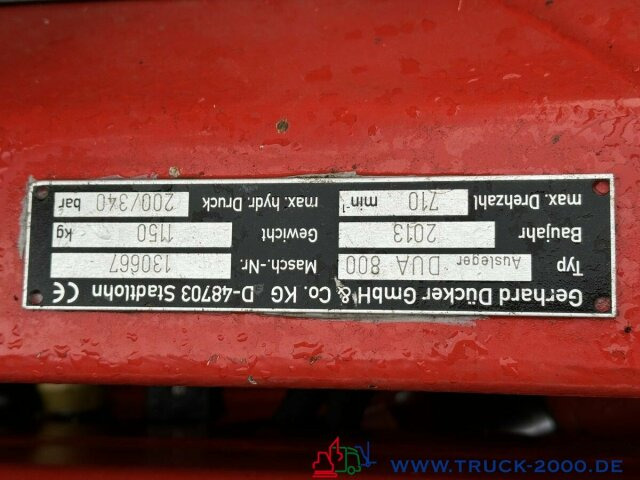 Unimog Dücker Mähkombi RSM Mäher Ausleger DUA800 - Tovornjak: slika 5 Unimog Dücker Mähkombi RSM Mäher Ausleger DUA800 - Tovornjak: slika 5