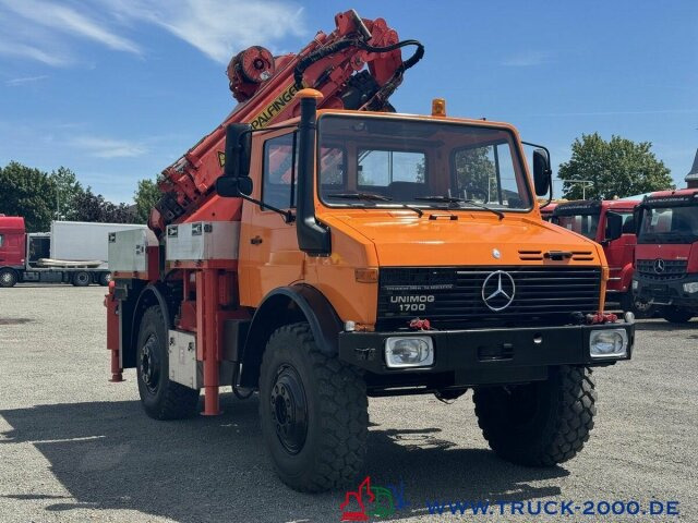 Unimog U1700 Kran PK16000 + Jib Höhe 22,50m + Winde - Tovornjak z dvigalom: slika 2 Unimog U1700 Kran PK16000 + Jib Höhe 22,50m + Winde - Tovornjak z dvigalom: slika 2