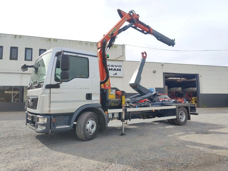 MAN TGL 12.250 Containersysteem met kraan Palfinger PK9001 + Remote - Kotalni prekucni tovornjak, Tovornjak z dvigalom: slika 1 MAN TGL 12.250 Containersysteem met kraan Palfinger PK9001 + Remote - Kotalni prekucni tovornjak, Tovornjak z dvigalom: slika 1